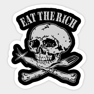 eat the rich Sticker